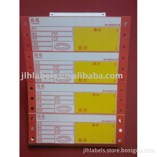 Dot matrix label
